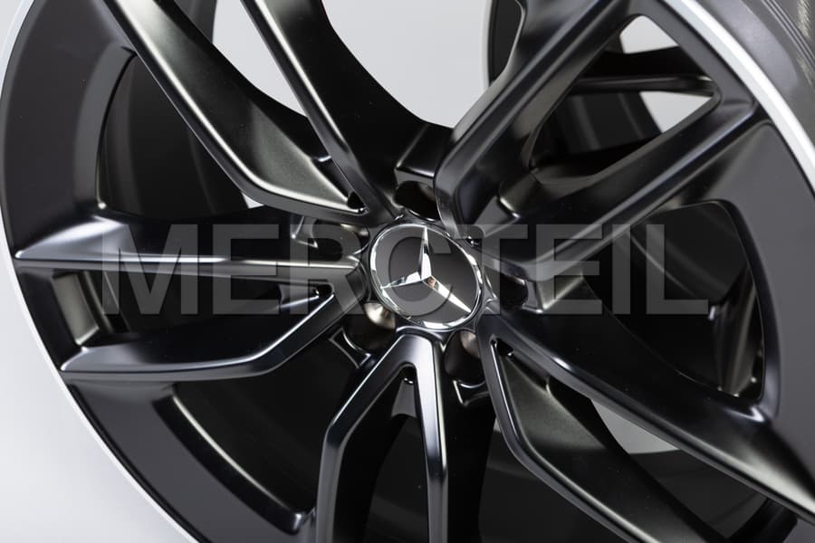 Amg Gt Double Spoke Black Matte Alloy Wheels R Genuine Mercedes