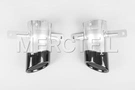 35 AMG Exhaust Tips Black Genuine Mercedes Benz (part number: A1774908000)