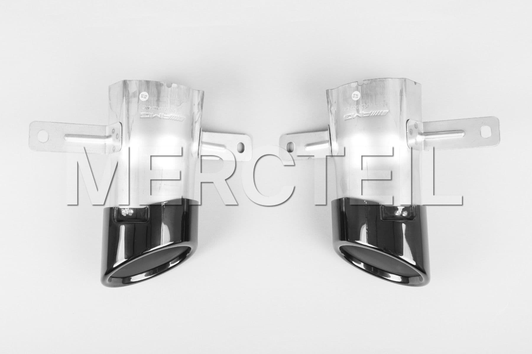 35 AMG Exhaust Tips Black Genuine Mercedes Benz (part number: A1774908000)