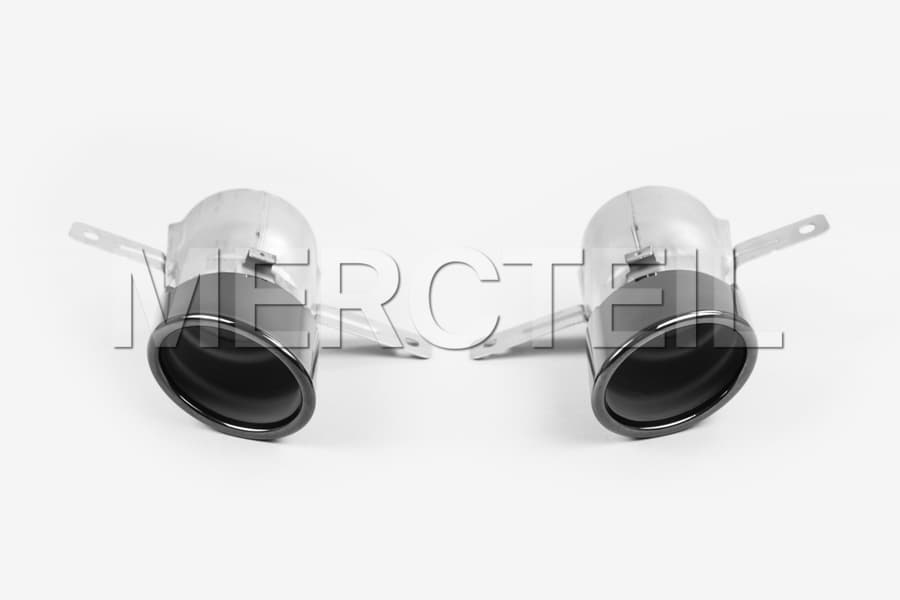 35 AMG Exhaust Tips Black Genuine Mercedes Benz preview 0