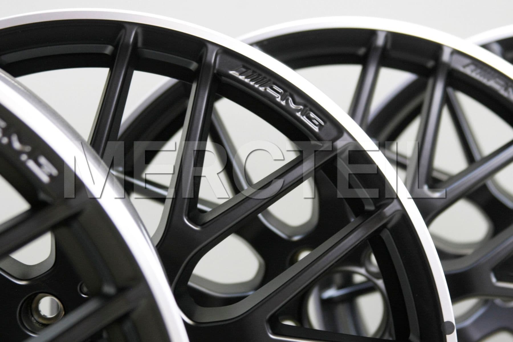 45 AMG Wheels Black Matte 19 Inch Genuine Mercedes-Benz (part number A17640109007X71)