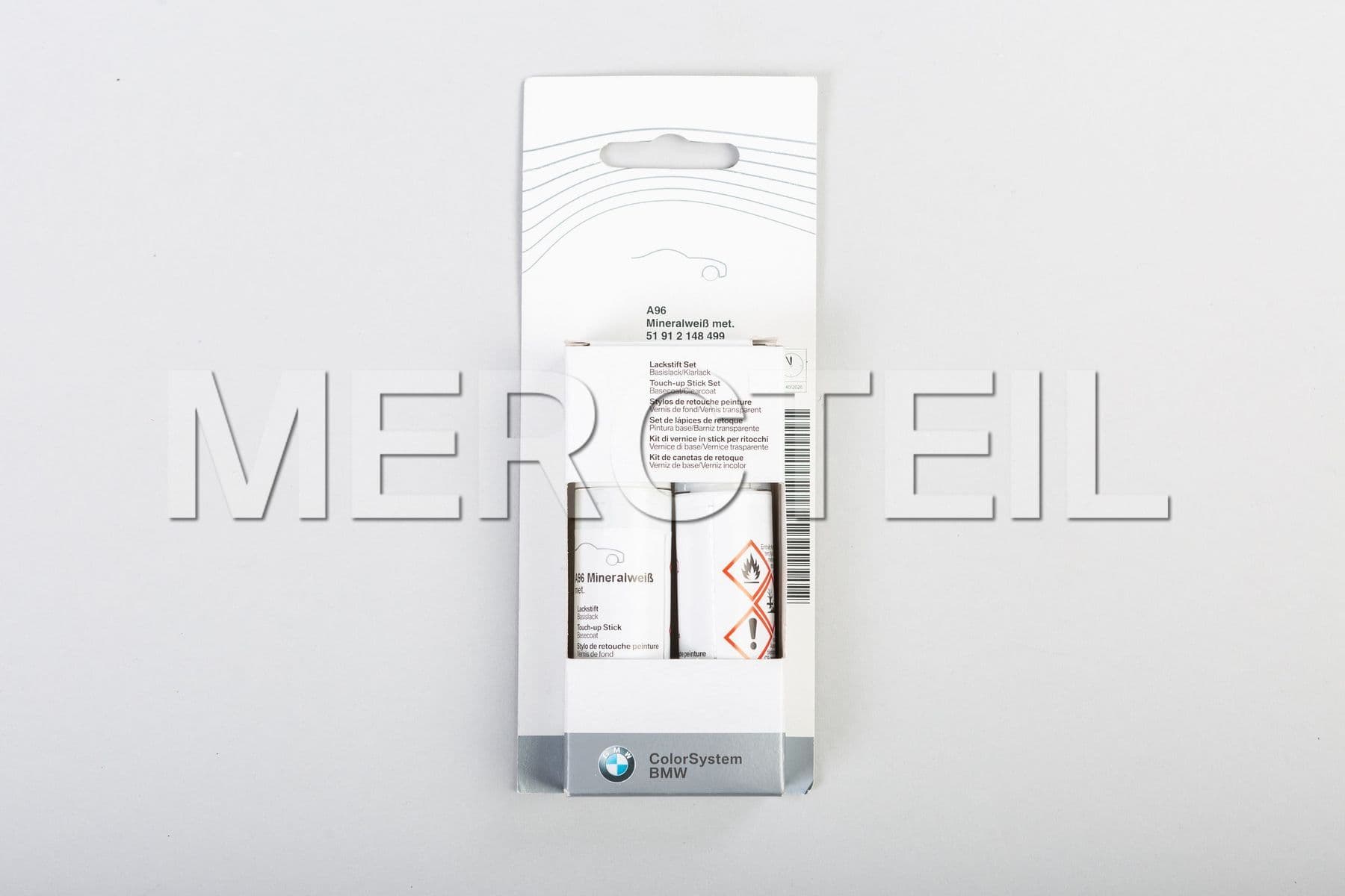 51912148499 BMW Lackstift Set Mineralweis