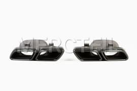 C63 Exhaust Tips Black Genuine Mercedes Benz (part number: A2054900727)