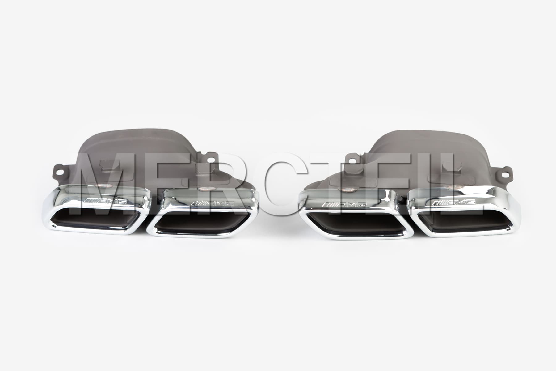 63 AMG Chrome Exhaust Tips Genuine Mercedes AMG (part number: A2054900527)