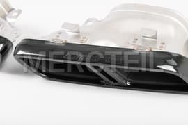 65 AMG Exhaust Tailpipes Covers Colored in Black Genuine Mercedes AMG (Part number: A2314900300)