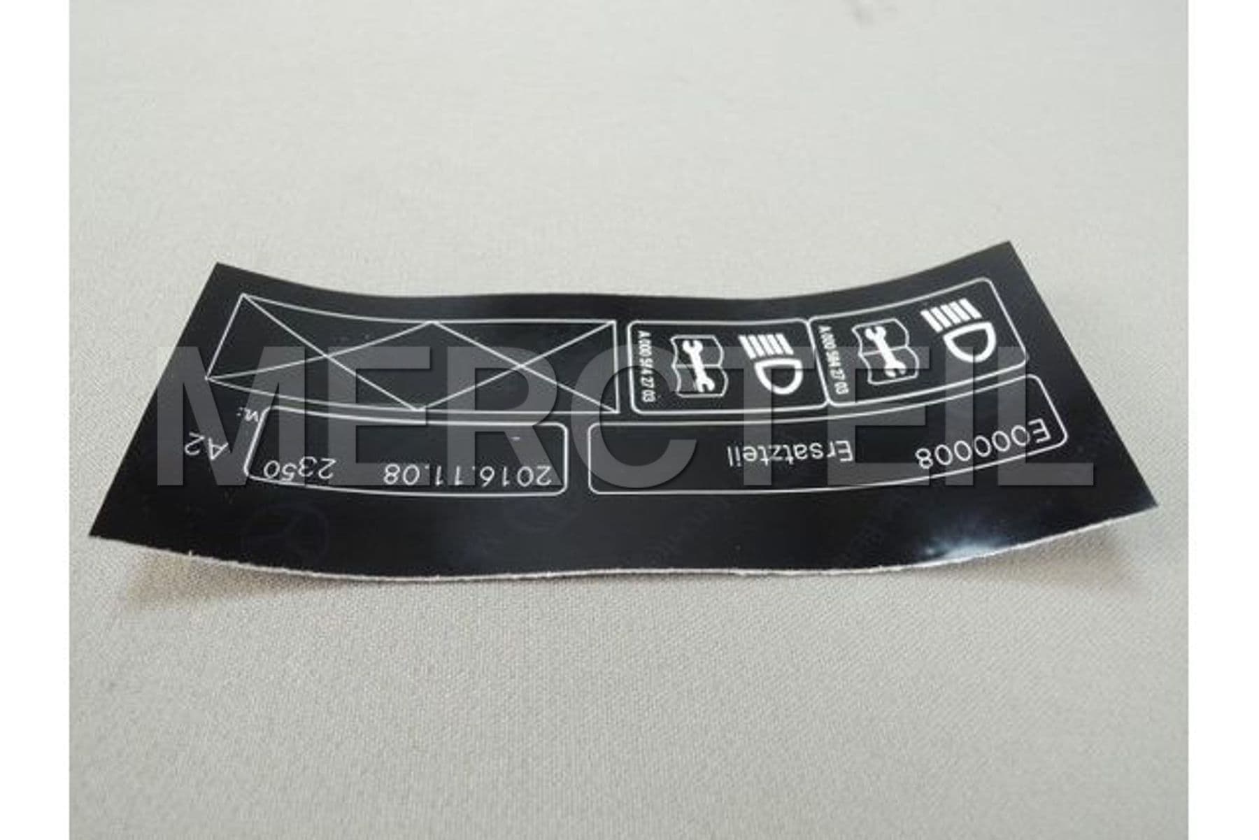 Kaufen Sie das Ersatzteil Mercedes-Benz A0005842703 hinweisschild