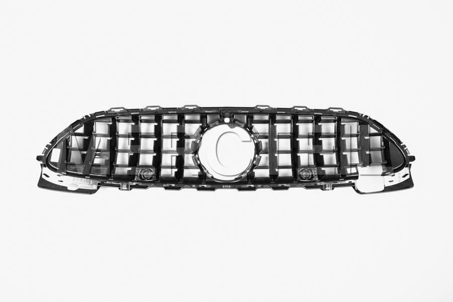 thumbnail image 2 of Panamericana Style Front Grill For Mercedes C-Class W206 AMG Line (Gloss Chrome) 2 of 6