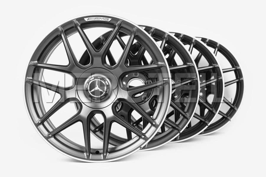 A45 AMG Forged Rims Black Matte Cross Spoke Design 19 Inch W177 Genuine Mercedes AMG preview 0