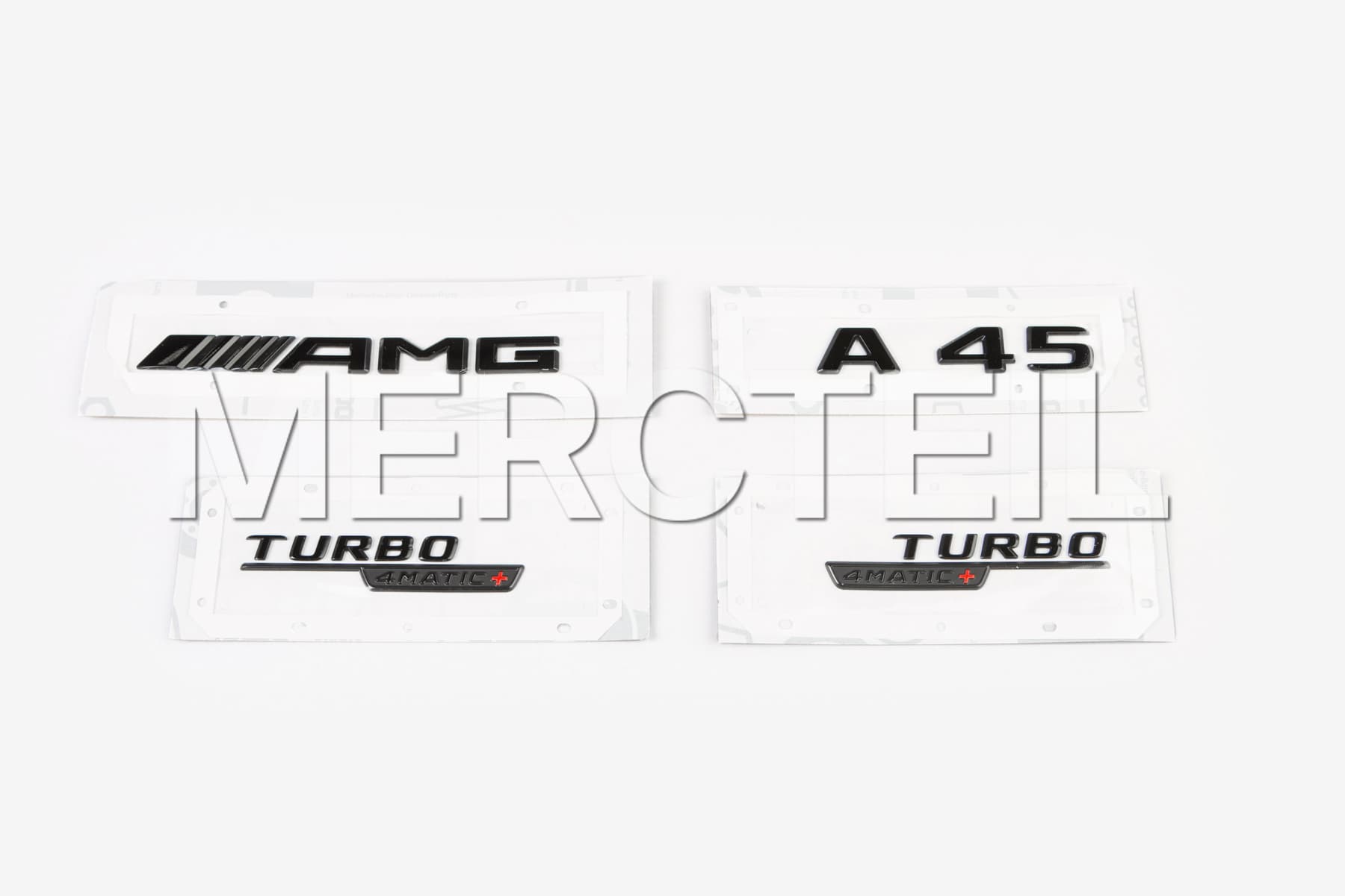 A45 AMG Model Black Logo Decals Kit W177 Genuine Mercedes AMG
