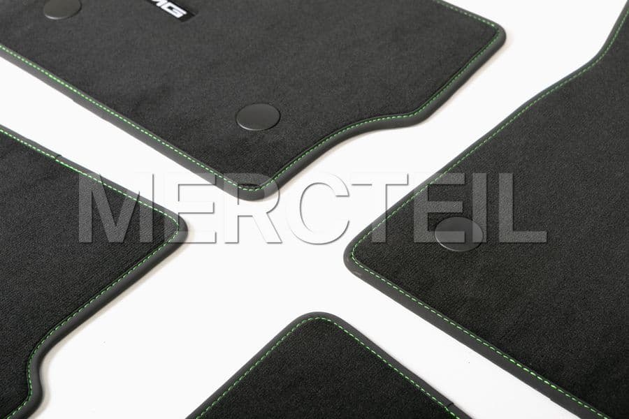 G-Class AMG Digital Green Floor Mats Set 463A Genuine Mercedes-AMG 