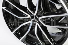 A Class AMG Rim Set 19 Inch 5 Double Spoke W177 Genuine Mercedes AMG (part number: A17740117007X23)