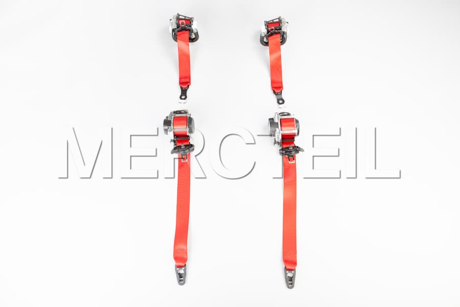 A Class / CLA Class AMG Red Pre Safe System Seat Belts C117 W176 Genuine Mercedes AMG preview 0