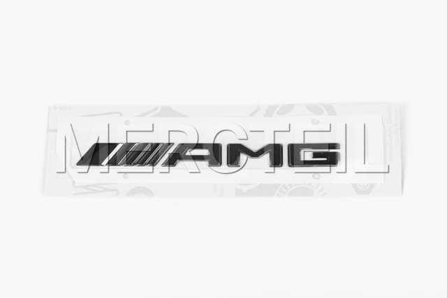Genuine Mercedes AMG Lettering Logo Emblem – Black Tailgate Badge (New OEM)