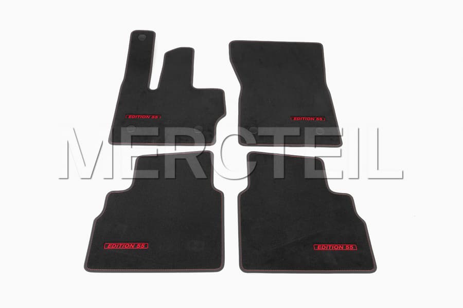 A Class Edition 55 AMG Velour Floor Mats Set Black LHD/RHD W177/V177 Genuine Mercedes AMG preview 0