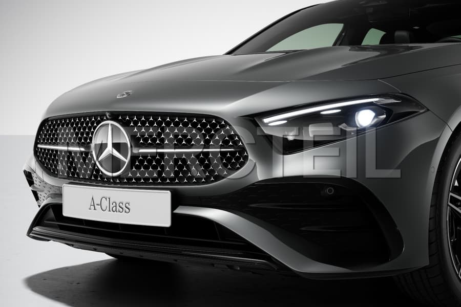 A Class Facelift Night Package Black Radiator Grille Trim Panel W177/V177 Genuine Mercedes Benz preview 0