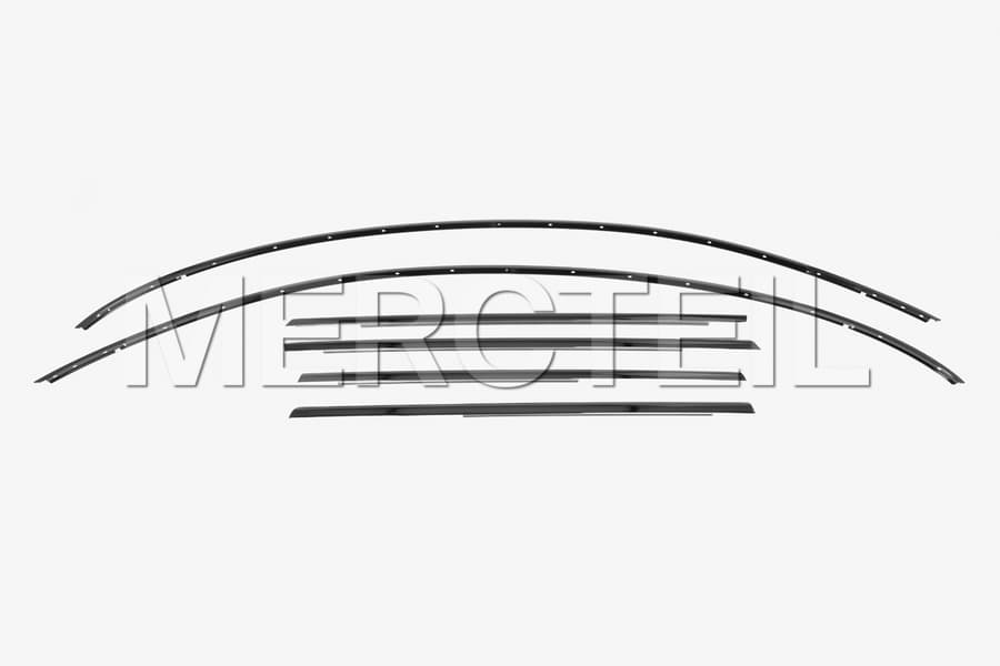 A Klasse Night Package Zierleisten Set für Fenster und Türen Schwarz W/V177 Original Mercedes Benz preview 0