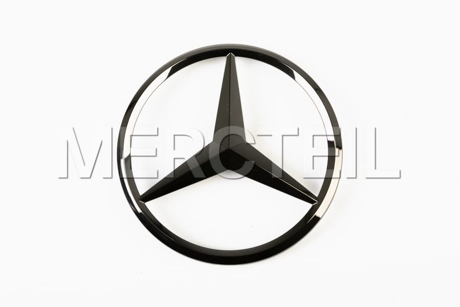 A Class W177 Hatchback Trunk Star Badge - Black Night Package Genuine Mercedes AMG preview 0
