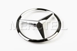 A-Class Hatchback Trunk Star Badge - Black Night Package W177 Genuine Mercedes-AMG (Part number: A1778178000)