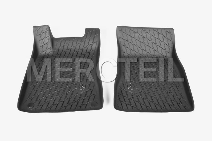 All Season Front Rubber Footwell Mould Floor Mat Set Genuine Mercedes Benz preview 0