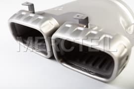 AMG 63 Exhaust Tips Chrome Package Genuine Mercedes AMG (part number: A0004902400)