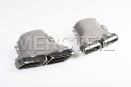 E63 AMG Exhaust Tips Night Package W213 Genuine Mercedes AMG (part number: 	
A2134904200)