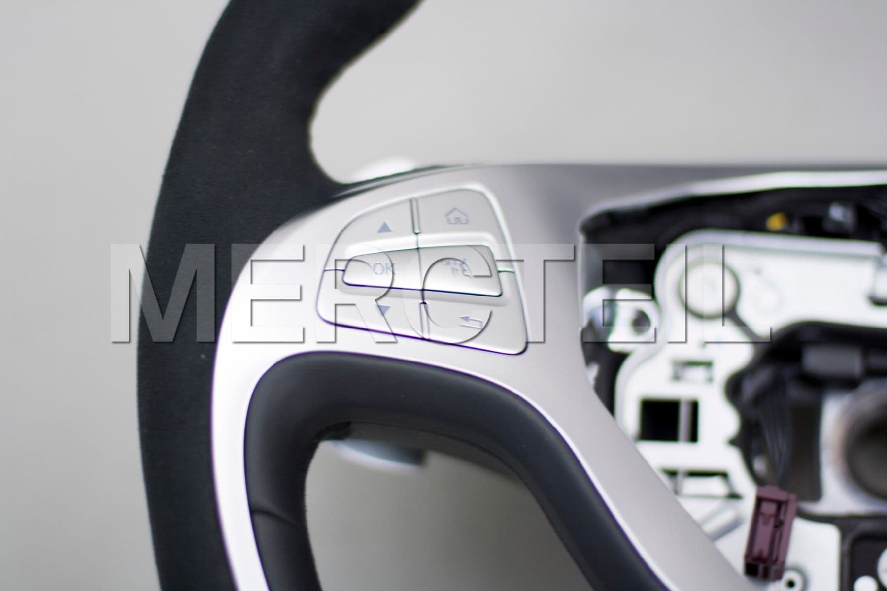 AMG Leather Black Steering Wheel with Alcantara Insections for S Class W222; A22246030039G60, A2224603003.