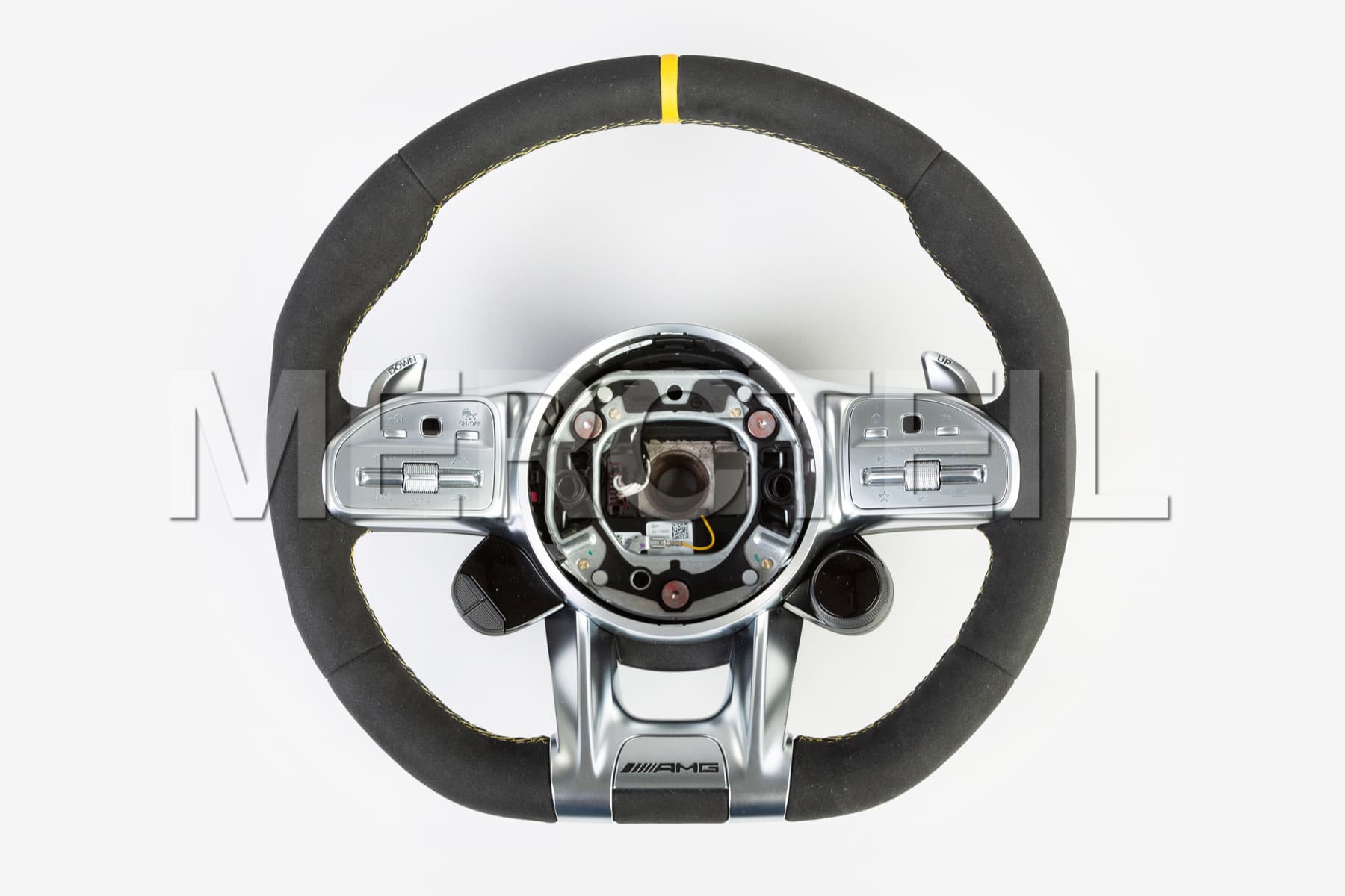 Amg Alcantara Lenkrad Gelb Einlage Und Schalttafeln Original Mercedes Amg