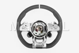 AMG Black Alcantara Steering Wheel White Insertion; A0004608813 1B81.