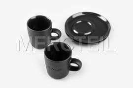 AMG Black Espresso Cups Genuine Mercedes AMG Collection (part number: B66958982)