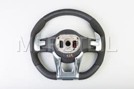 AMG Black Leather Alcántara Steering Wheel Genuine Mercedes-AMG (Part number: 00046048099E38)