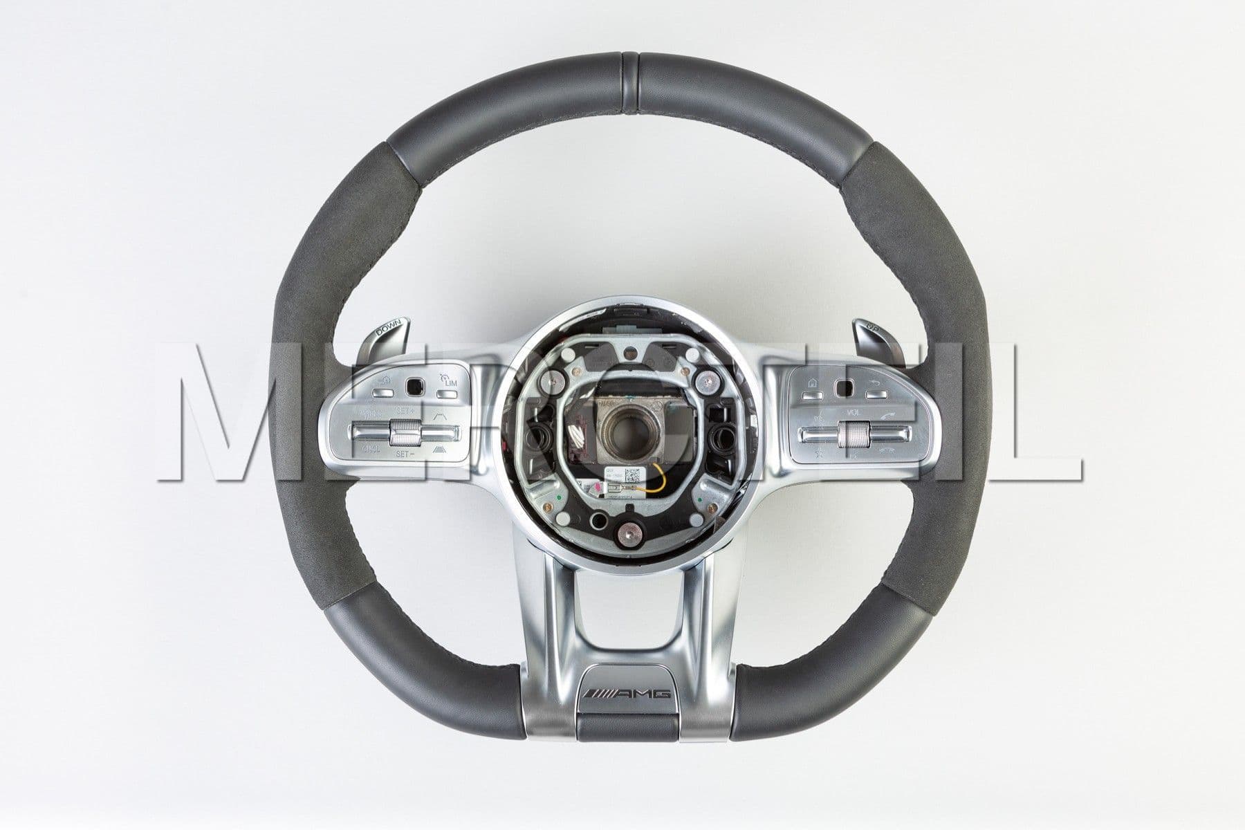 AMG Black Leather Alcantara Steering Wheel