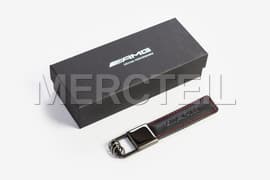AMG Black Leather Keyring Genuine Mercedes AMG Collection (part number: B66953337)