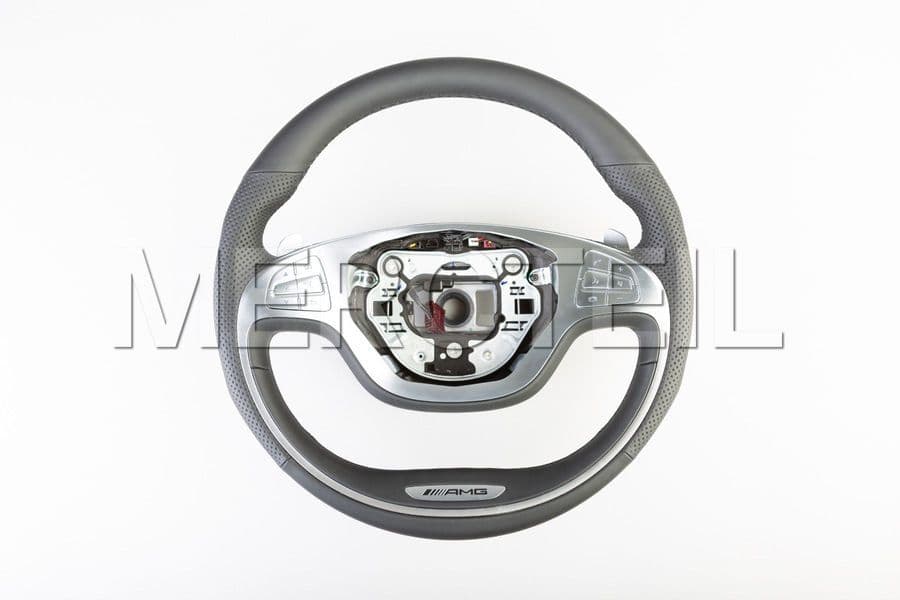 AMG Black Leather Steering Wheel for S-Class & Coupe preview 0