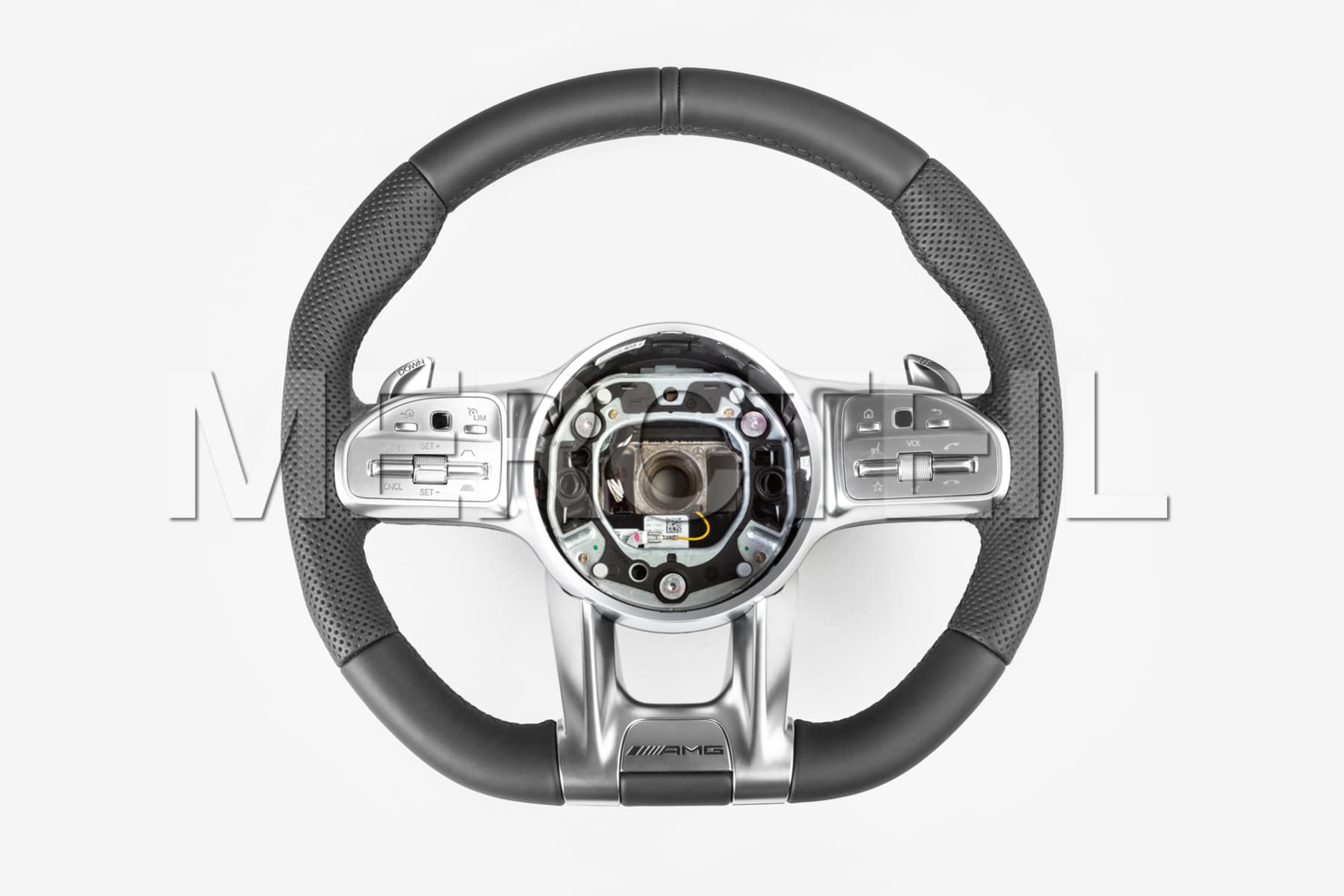 AMG Black Leather Steering Wheel Genuine Mercedes-AMG (part number: A00046047099E38)