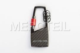 AMG Carbon Snap-Hook Keyring Genuine Mercedes AMG Collection (part number: B66953430)