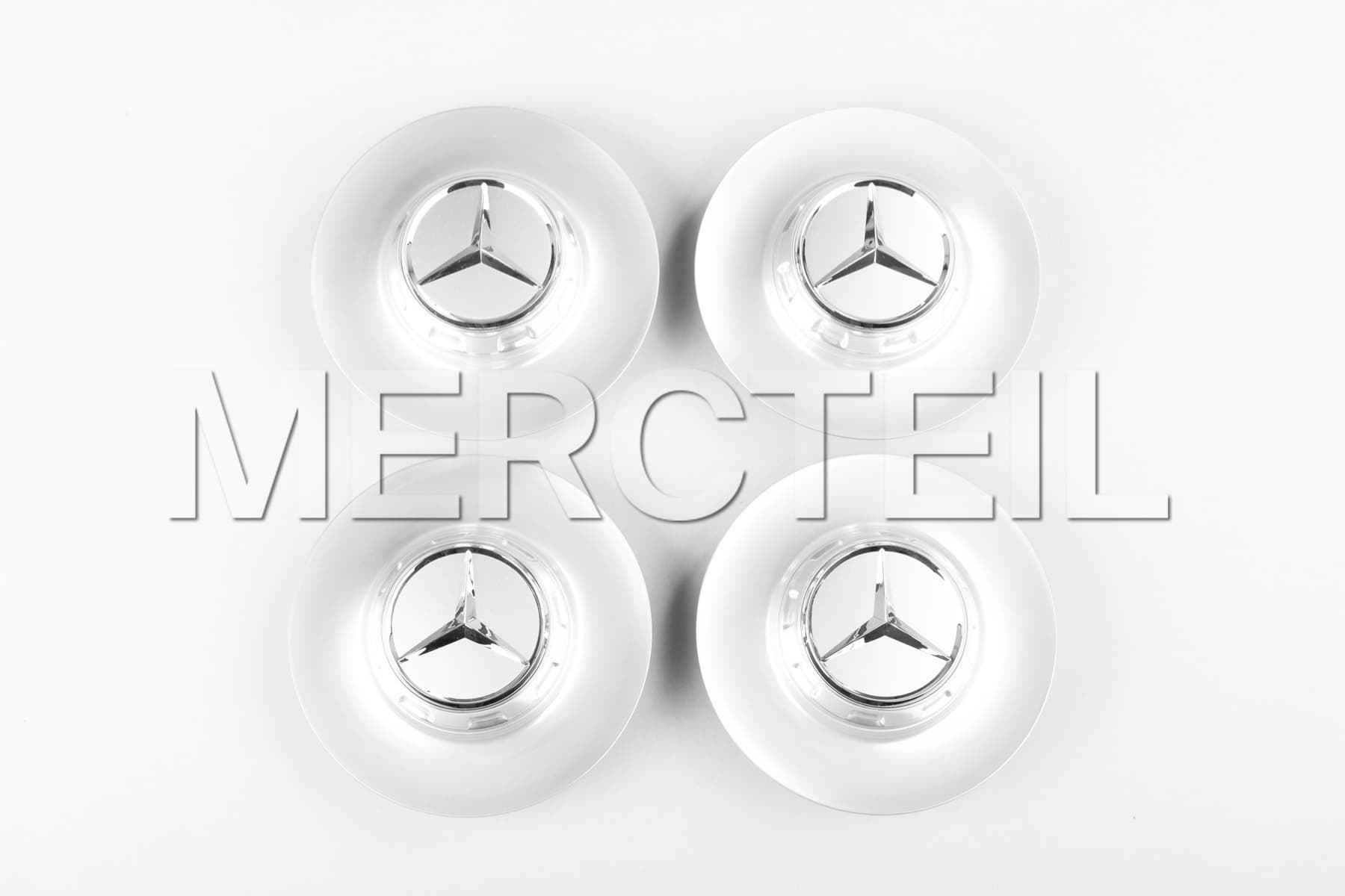 AMG Center Caps Silver Genuine Mercedes AMG (part number: A22240023007X23)