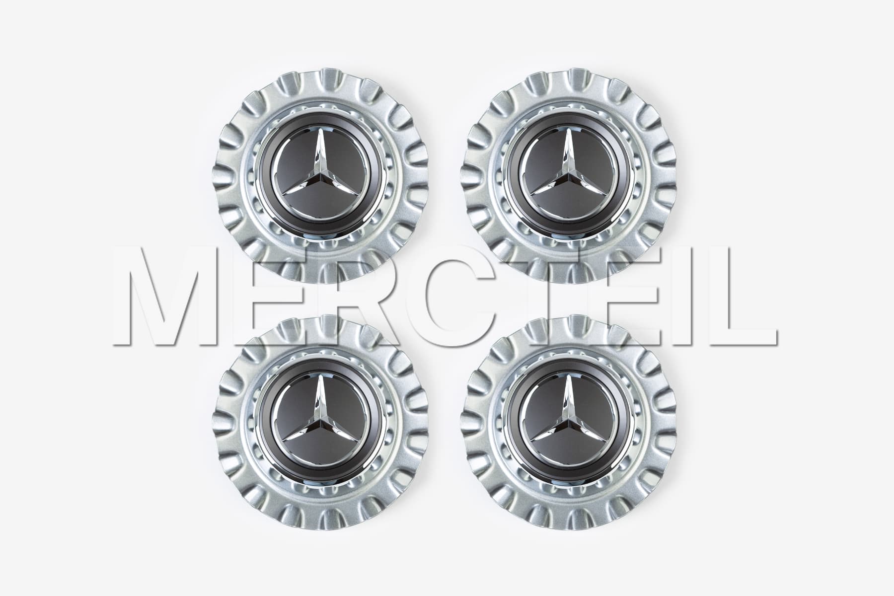 Mercedes AMG Himalaya Gray Center Caps Genuine Mercedes AMG (part number: A00040069007756)