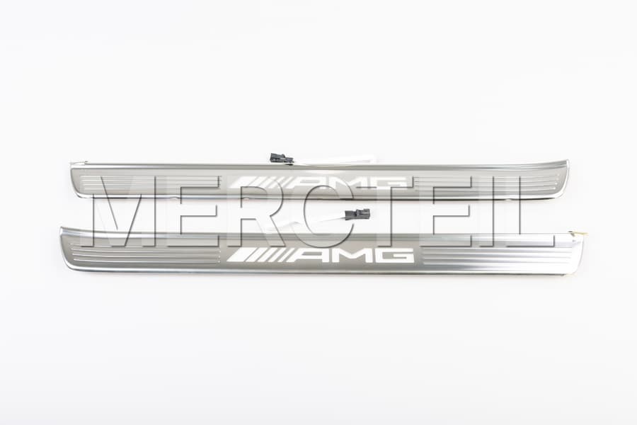 AMG Coupe Illuminated LED Door Sill Covers Genuine Mercedes AMG preview 0
