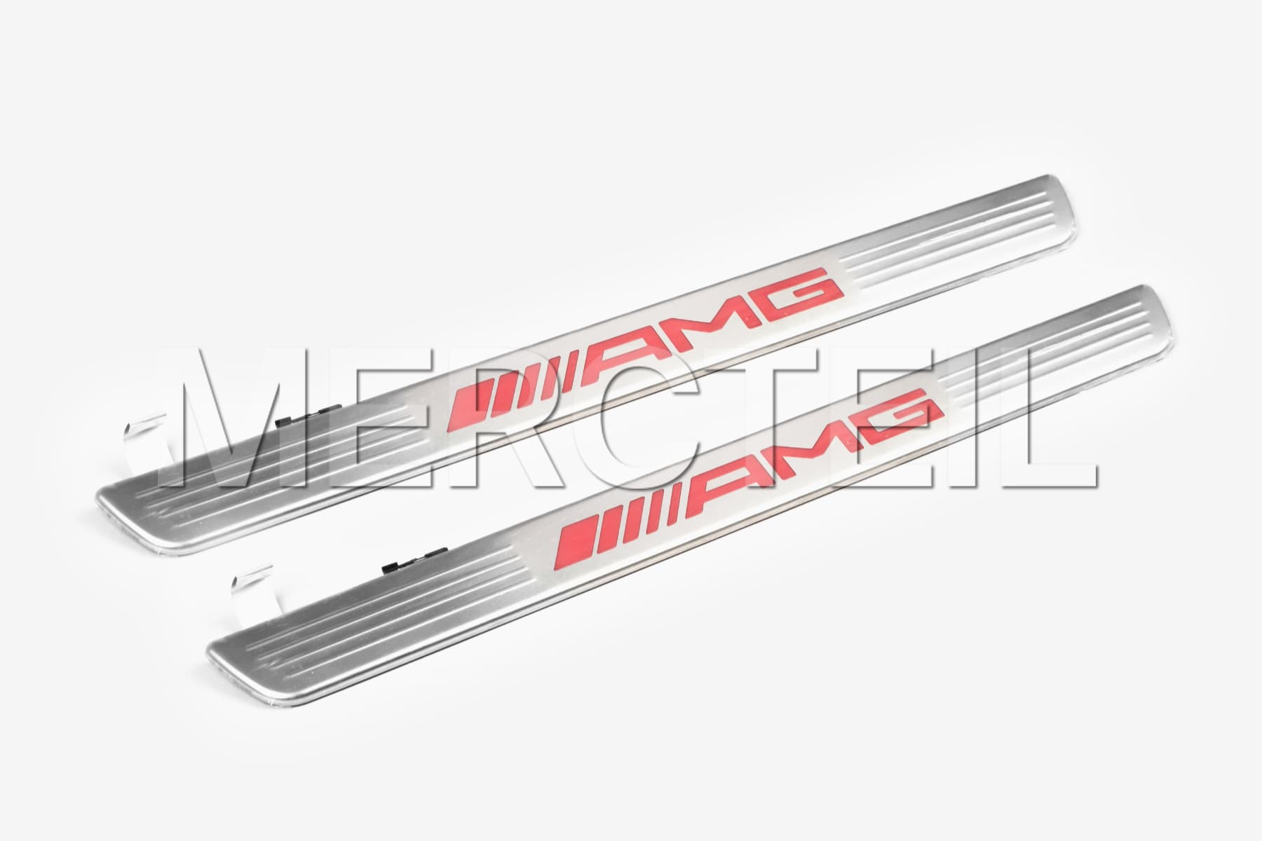 Edition 55 AMG Interchangeable Illuminated Door Sill Covers Red A-Class 177 Genuine Mercedes-AMG (Part number: A1776805507)