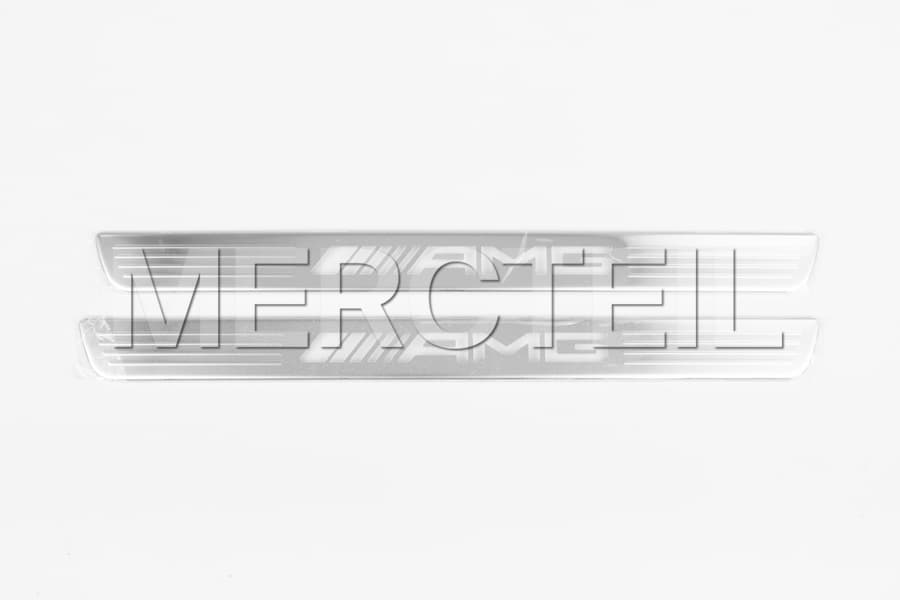 AMG Exchangeable Silver Covers for Illuminated Door Sills Genuine Mercedes AMG preview 0