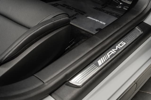 AMG Exchangeable Silver Covers for Illuminated Door Sills Genuine Mercedes AMG (part number: A1776804307)