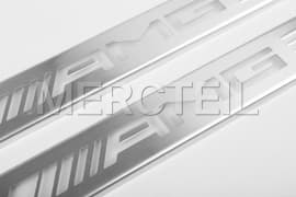 AMG Silberne Austauschbare Abdeckungen für Beleuchtete Hintere Türschweller Original Mercedes-AMG A1676805811