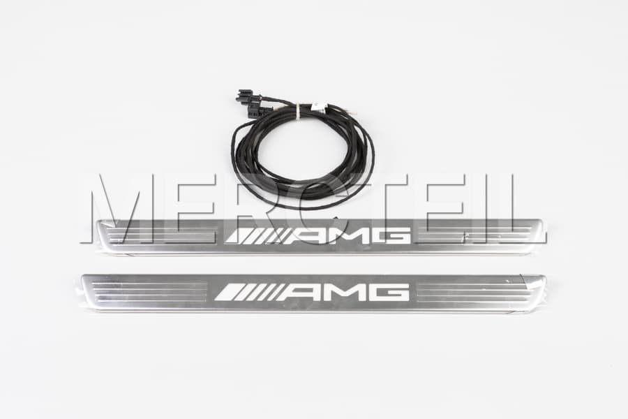 AMG Front Door Illuminated Door Sill Covers Conversion Kit Genuine Mercedes AMG preview 0