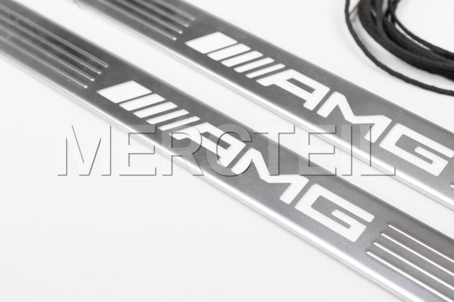 AMG Front Door Illuminated Door Sill Covers Conversion Kit Genuine