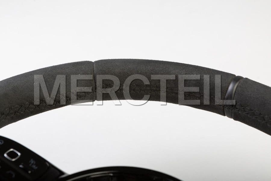 AMG Schwarzes Lederlenkrad und AMG Schalttafeln Original Mercedes 