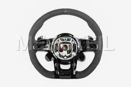 AMG Full Black Alcantara Steering Wheel With Switch Panels (part number: A00046098089E38)
