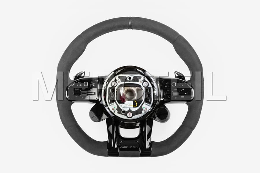 AMG Full Black Alcantara Steering Wheel With Switch Panels preview 0