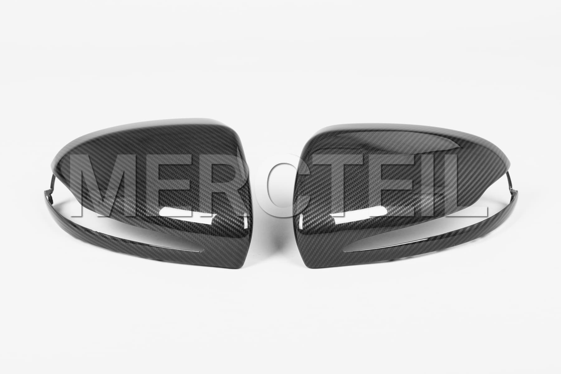 Carbon Mirror Covers Housing Set Glossy Genuine Mercedes-AMG