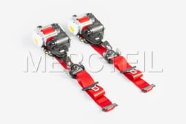 AMG GT 4 Door Front Seat Belts Red X290 Genuine Mercedes AMG (part number: A29086013003D53)