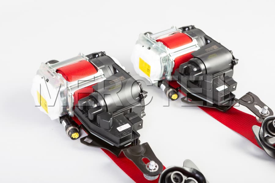 AMG GT 4 Door Front Seat Belts Red 290 Genuine MercedesAMG